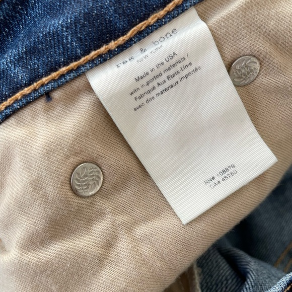 COPY - rag & bone Dre Capri medium wash distressed jeans size 25 - Picture 8 of 8